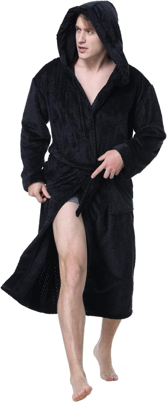 Peignoir Pour Homme à Capuche Confortable avec Poches Profondes 18