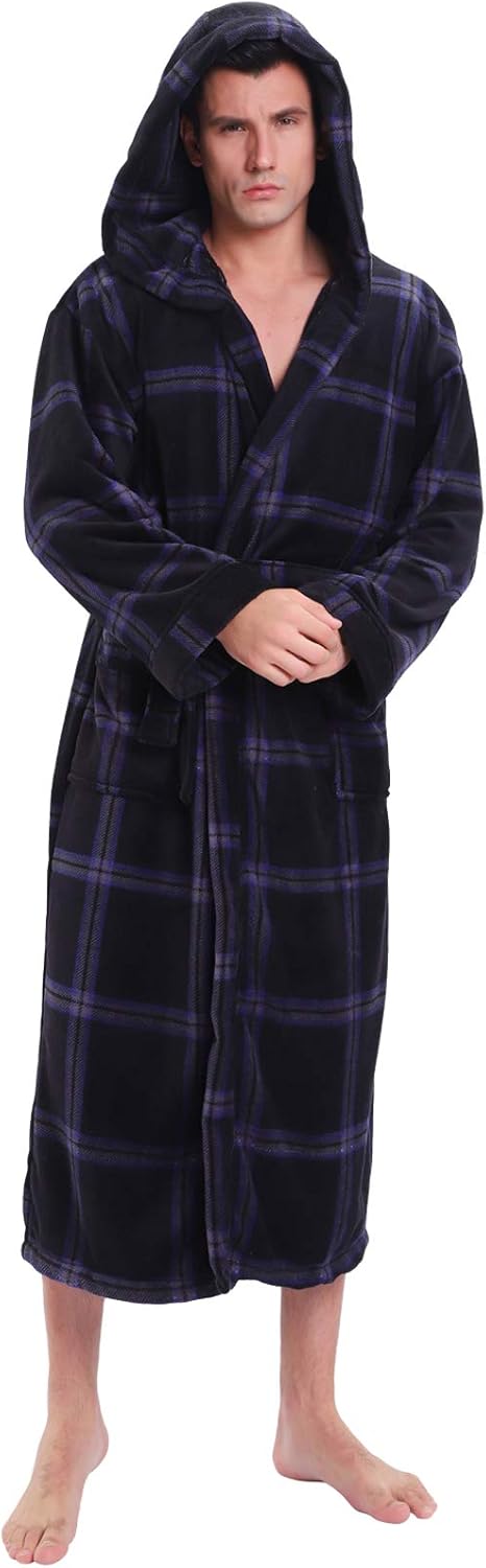 Peignoir Pour Homme à Capuche Confortable avec Poches Profondes 19