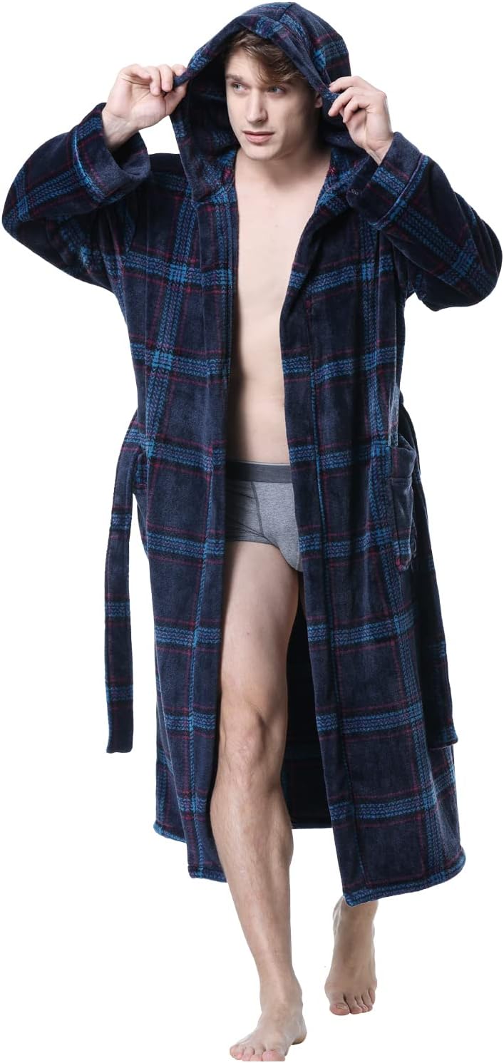 Peignoir Pour Homme à Capuche Confortable avec Poches Profondes 7