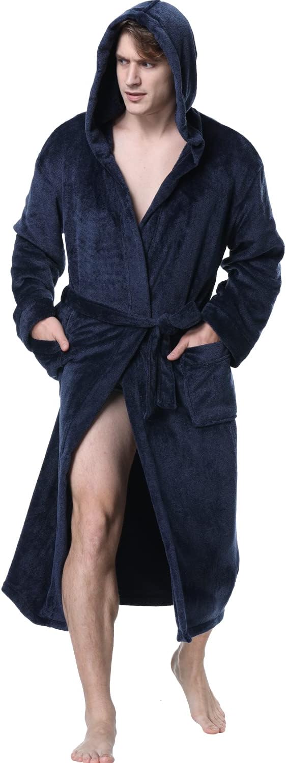 Peignoir Pour Homme à Capuche Confortable avec Poches Profondes 9