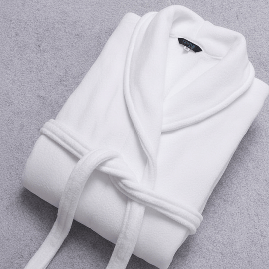 Peignoir d'Hiver pour Femme et Homme à Manches Longues avec Ceinture et Poches 10