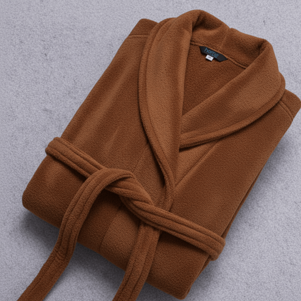 Peignoir d'Hiver pour Femme et Homme à Manches Longues avec Ceinture et Poches 11