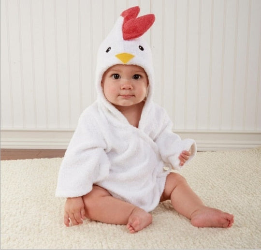 Peignoirs pour Bébé à Motifs Animaux avec Capuche 3
