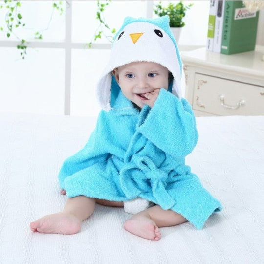 Peignoirs pour Bébé à Motifs Animaux avec Capuche 4