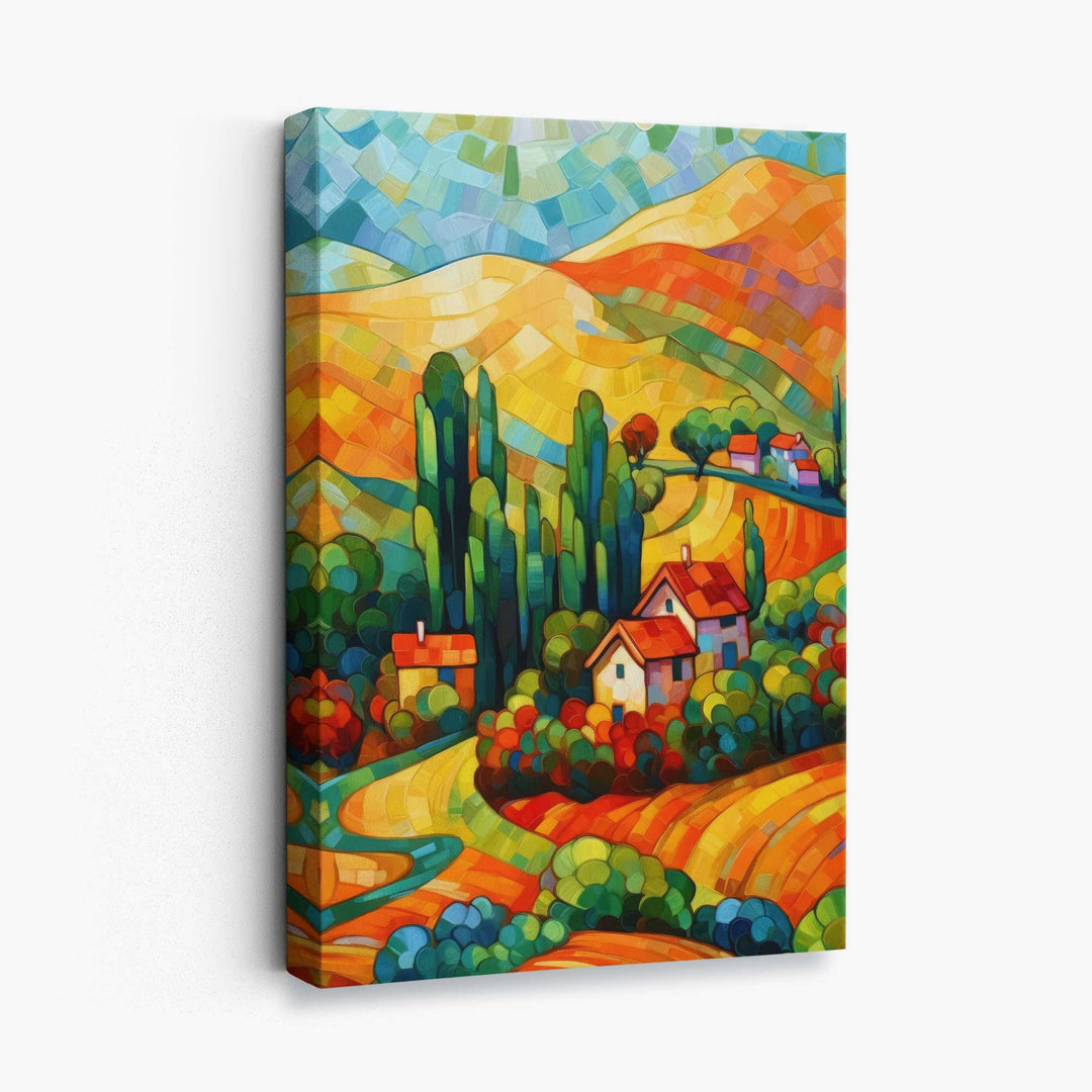 Peinture Abstraite Colorée pour Décoration Murale 0