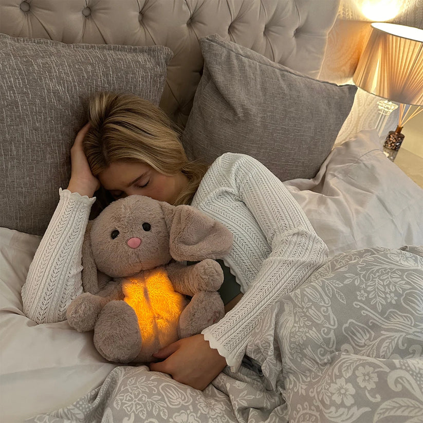 Peluche Apaisante avec Veilleuse et Sons Doux pour Enfants et Adultes 5
