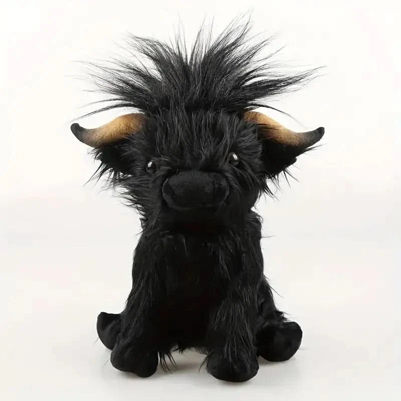 Peluche Vache Câline des Highlands Doudou Adorable 11