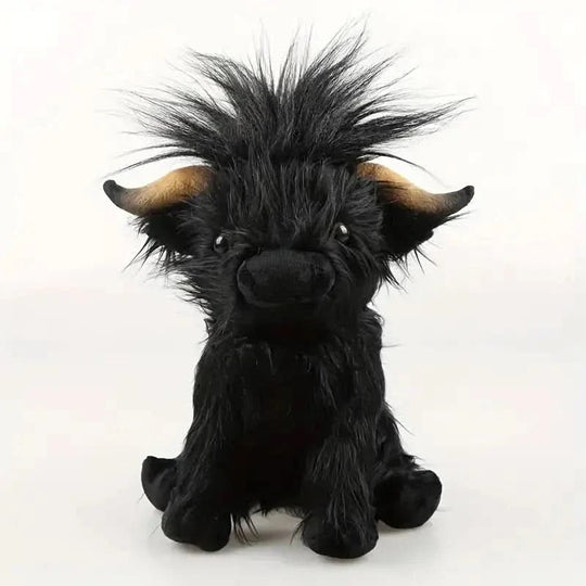Peluche Vache Câline des Highlands Doudou Adorable 11
