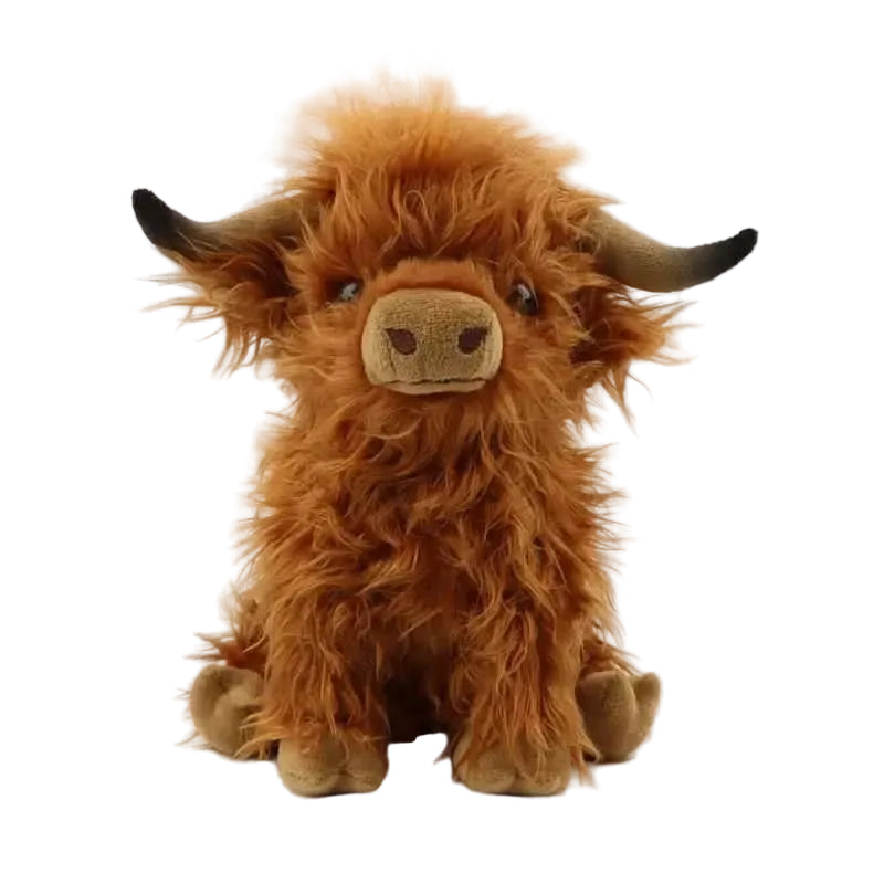 Peluche Vache Câline des Highlands Doudou Adorable 7
