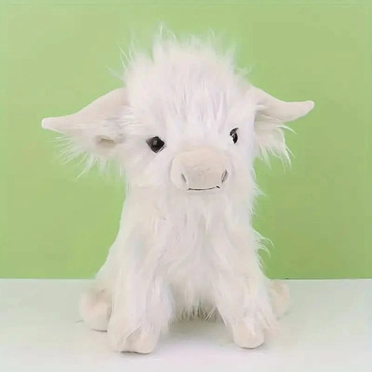 Peluche Vache Câline des Highlands Doudou Adorable 9