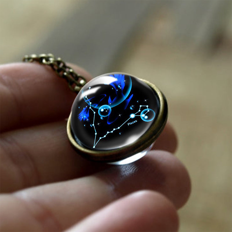 Pendentif Zodiaque en Verre 12 Signes 1