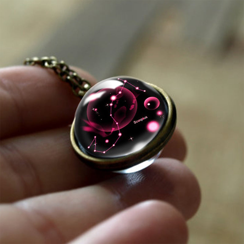 Pendentif Zodiaque en Verre 12 Signes 11