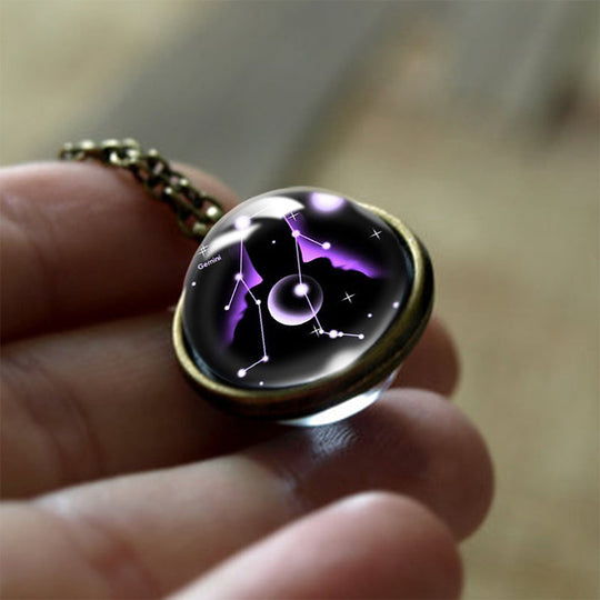 Pendentif Zodiaque en Verre 12 Signes 4