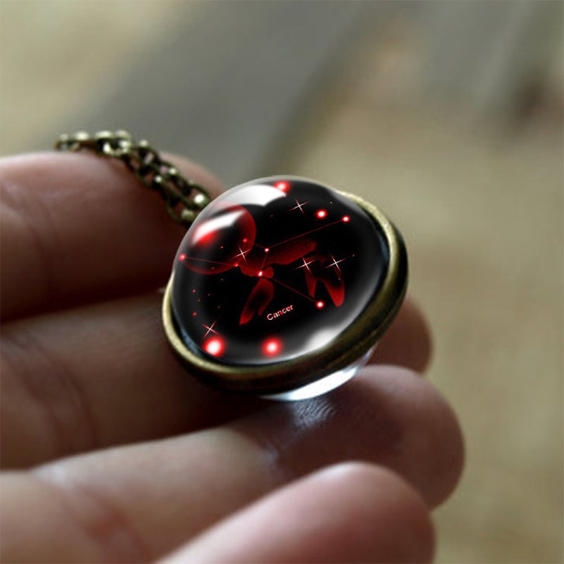 Pendentif Zodiaque en Verre 12 Signes 5
