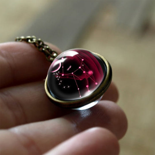 Pendentif Zodiaque en Verre 12 Signes 7
