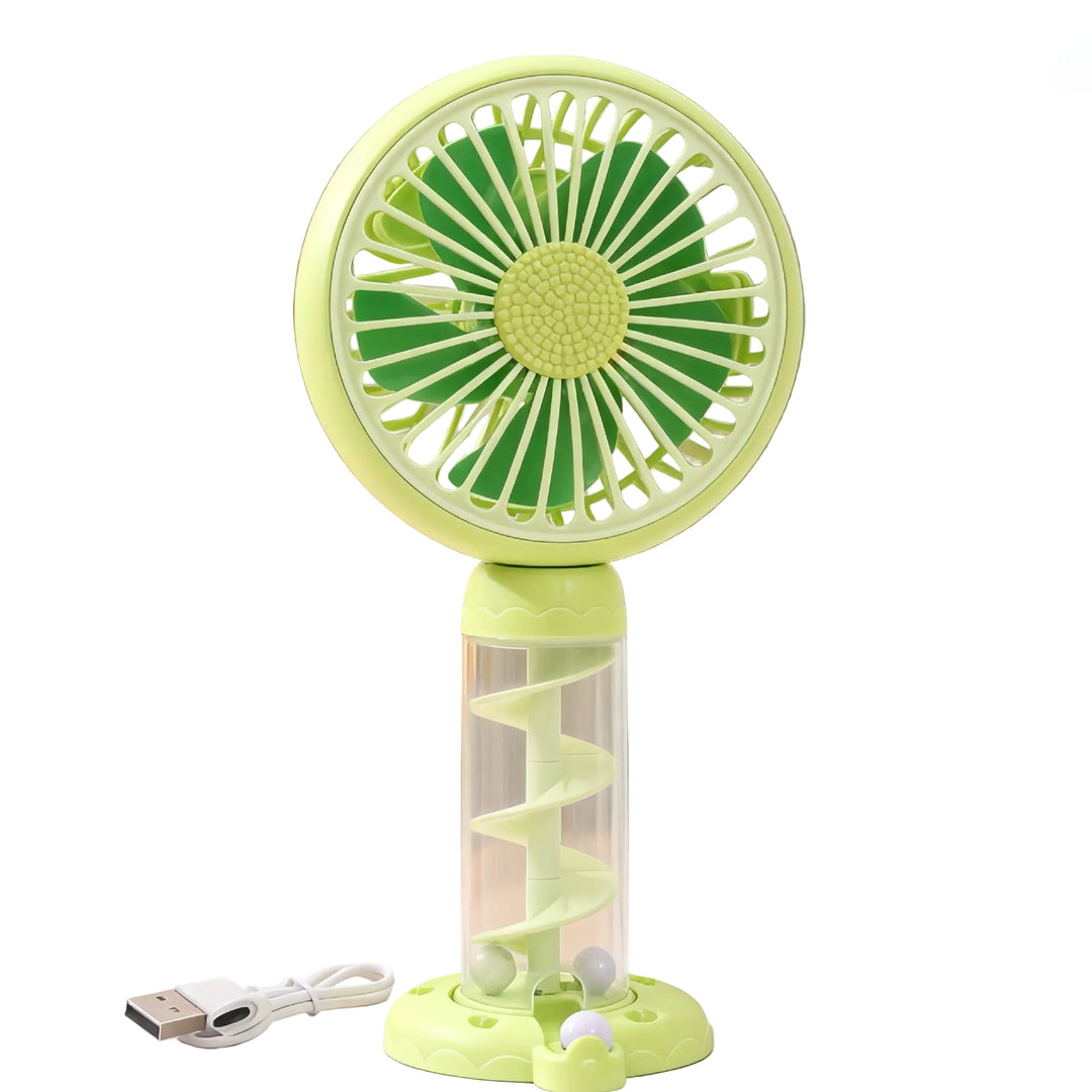 Petit Ventilateur Portable USB Design Spirale pour Femme 0