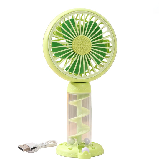 Petit Ventilateur Portable USB Design Spirale pour Femme 0