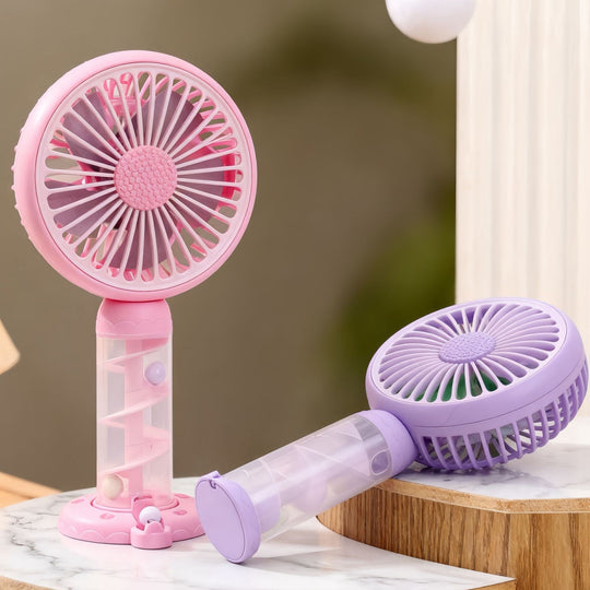 Petit Ventilateur Portable USB Design Spirale pour Femme 3