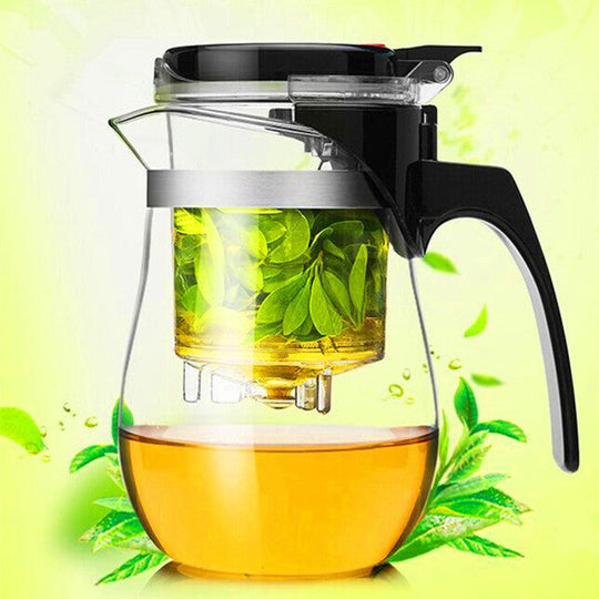 Pichet à Thé en Verre avec Infuseur Pratique 2