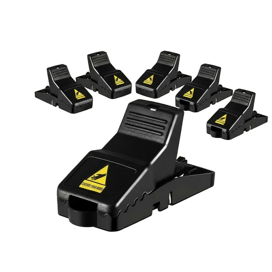 Piège à Souris Robuste pour Intérieur et Extérieur - Ensemble de 6 0