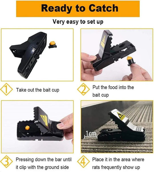 Piège à Souris Robuste pour Intérieur et Extérieur - Ensemble de 6 3