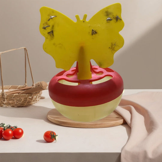 Piège à insectes en forme de papillon avec réservoir rechargeable pour extérieur 1