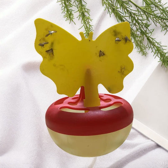 Piège à insectes en forme de papillon avec réservoir rechargeable pour extérieur 3