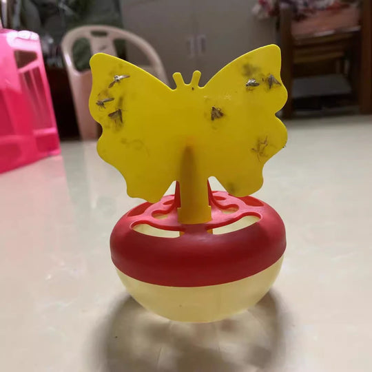 Piège à insectes en forme de papillon avec réservoir rechargeable pour extérieur 4
