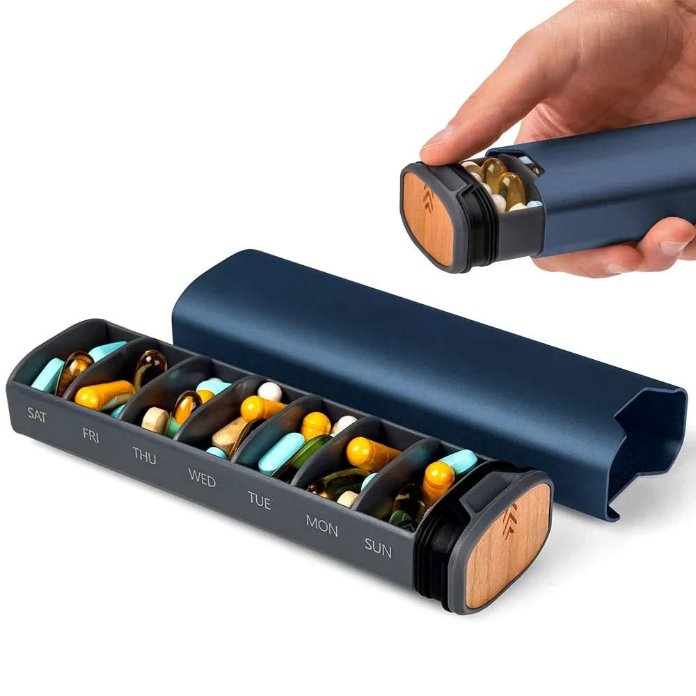 Pilulier Hebdomadaire Compact avec 7 Compartiments pour Voyage et Usage Quotidien 2