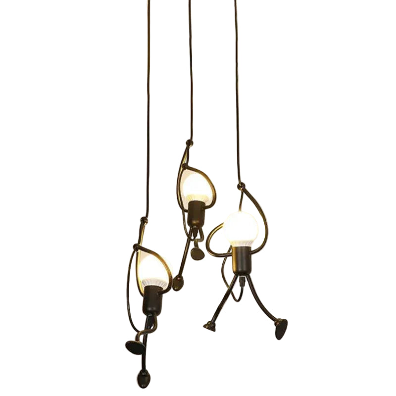 Plafonnier Créatif Design Stick Man 3