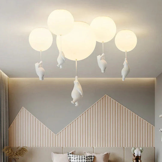 Plafonnier Enfant Ours et Ballon 4
