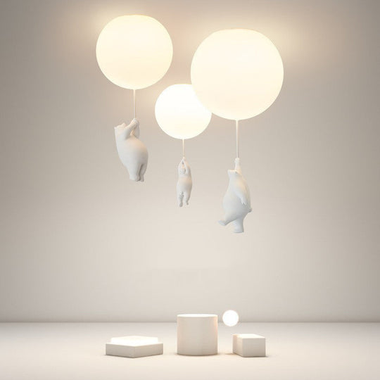 Plafonnier Enfant Ours et Ballon Ludiques 1