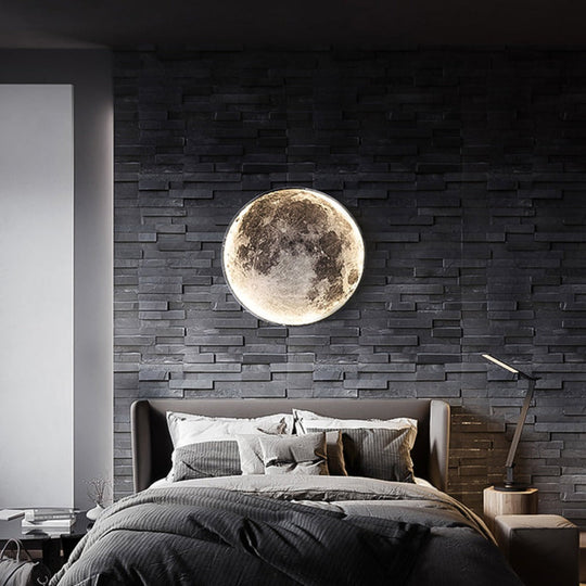 Plafonnier LED 3D Lune ou Terre 9