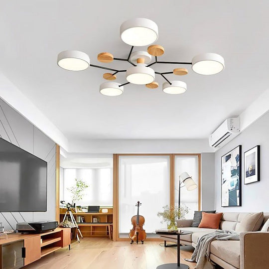 Plafonnier LED Design Ramifié Pour Salon Moderne Éclairage LED Plafond 1