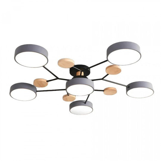 Plafonnier LED Design Ramifié Pour Salon Moderne Éclairage LED Plafond 11