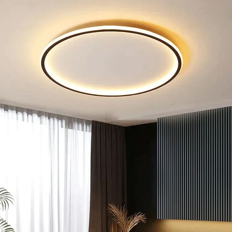 Plafonnier LED Design Rond pour Salon Éclairage Minimaliste 0