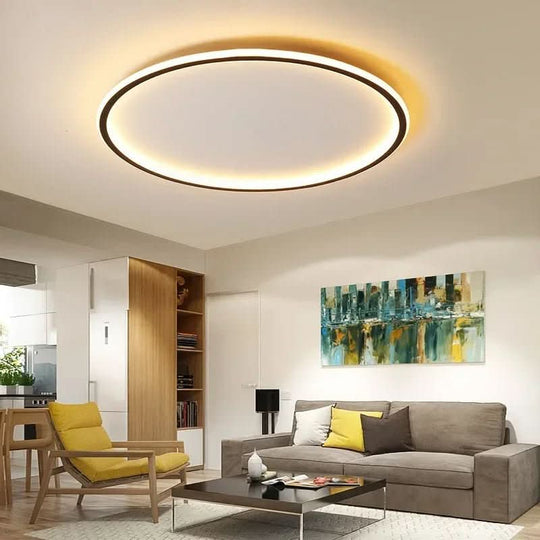 Plafonnier LED Design Rond pour Salon Éclairage Minimaliste 2