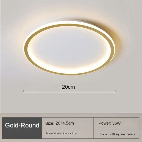 Plafonnier LED Design Rond pour Salon Éclairage Minimaliste 7