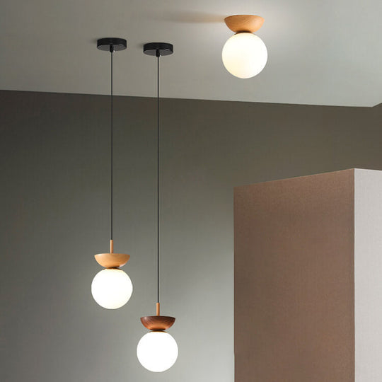 Plafonnier LED Japonais Sphérique 2