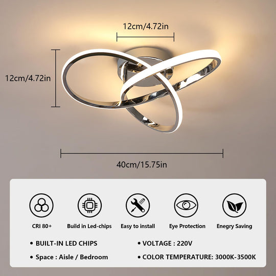 Plafonnier LED Moderne Design Floral 3