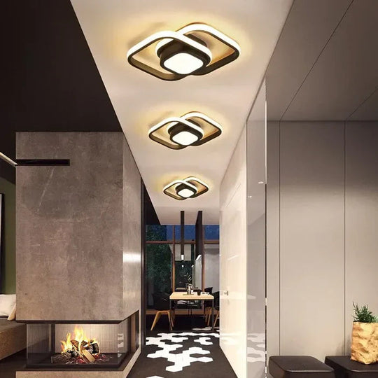 Plafonnier LED Moderne à Double Anneau 4