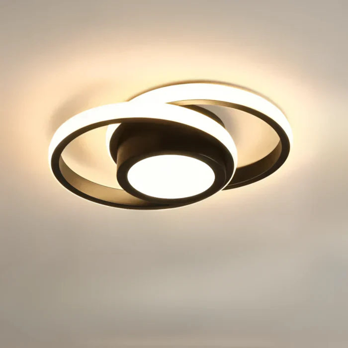 Plafonnier LED Moderne à Double Anneau 9