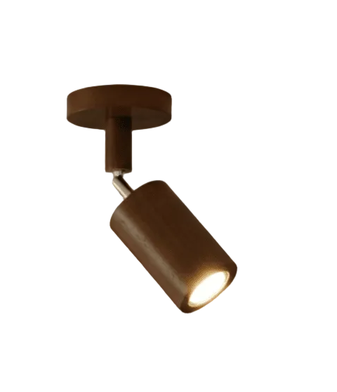 Plafonnier LED en Bois Minimaliste avec Lumière Réglable 0