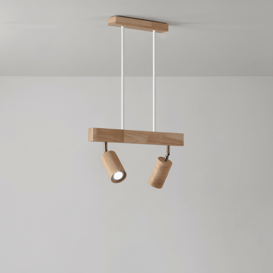 Plafonnier LED en Bois Minimaliste avec Lumière Réglable 13