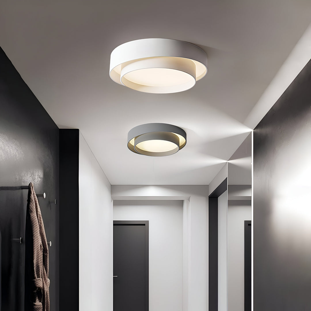 Plafonnier LED moderne en forme d'anneau pour chambre et salon 7
