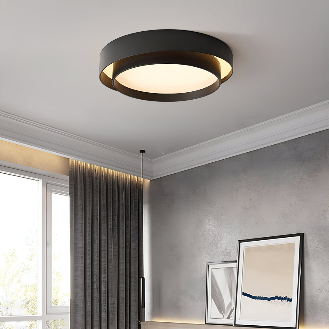Plafonnier LED moderne en forme d'anneau pour chambre et salon 8