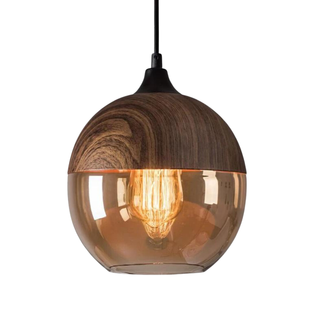 Plafonnier Scandinave en Bois Design Minimaliste 0