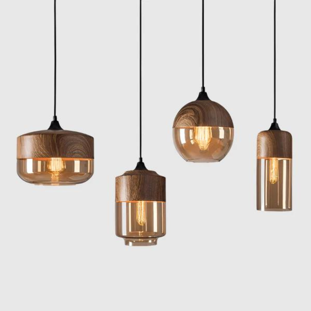 Plafonnier Scandinave en Bois Design Minimaliste 4