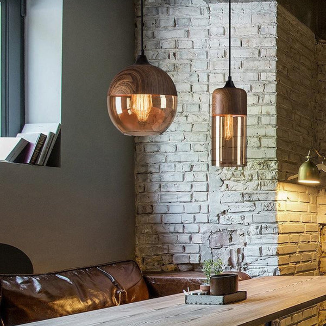 Plafonnier Scandinave en Bois Design Minimaliste 8