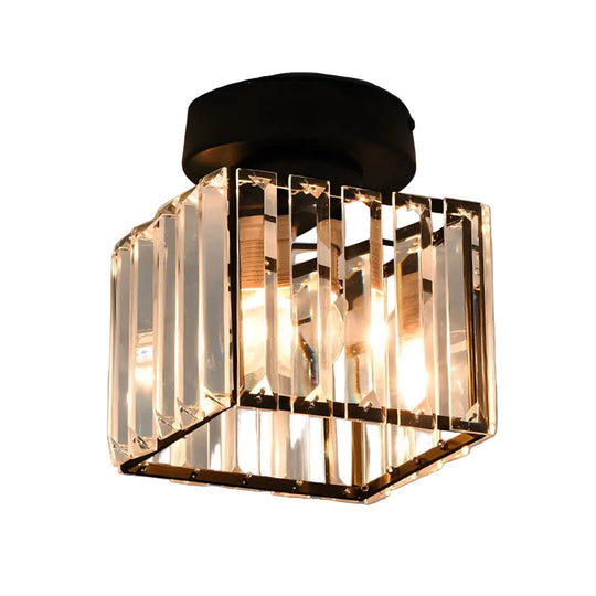 Plafonnier moderne avec accents de cristal 0